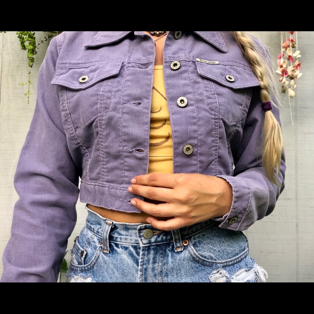 Vintage Guess Purple Corduroy Jacket